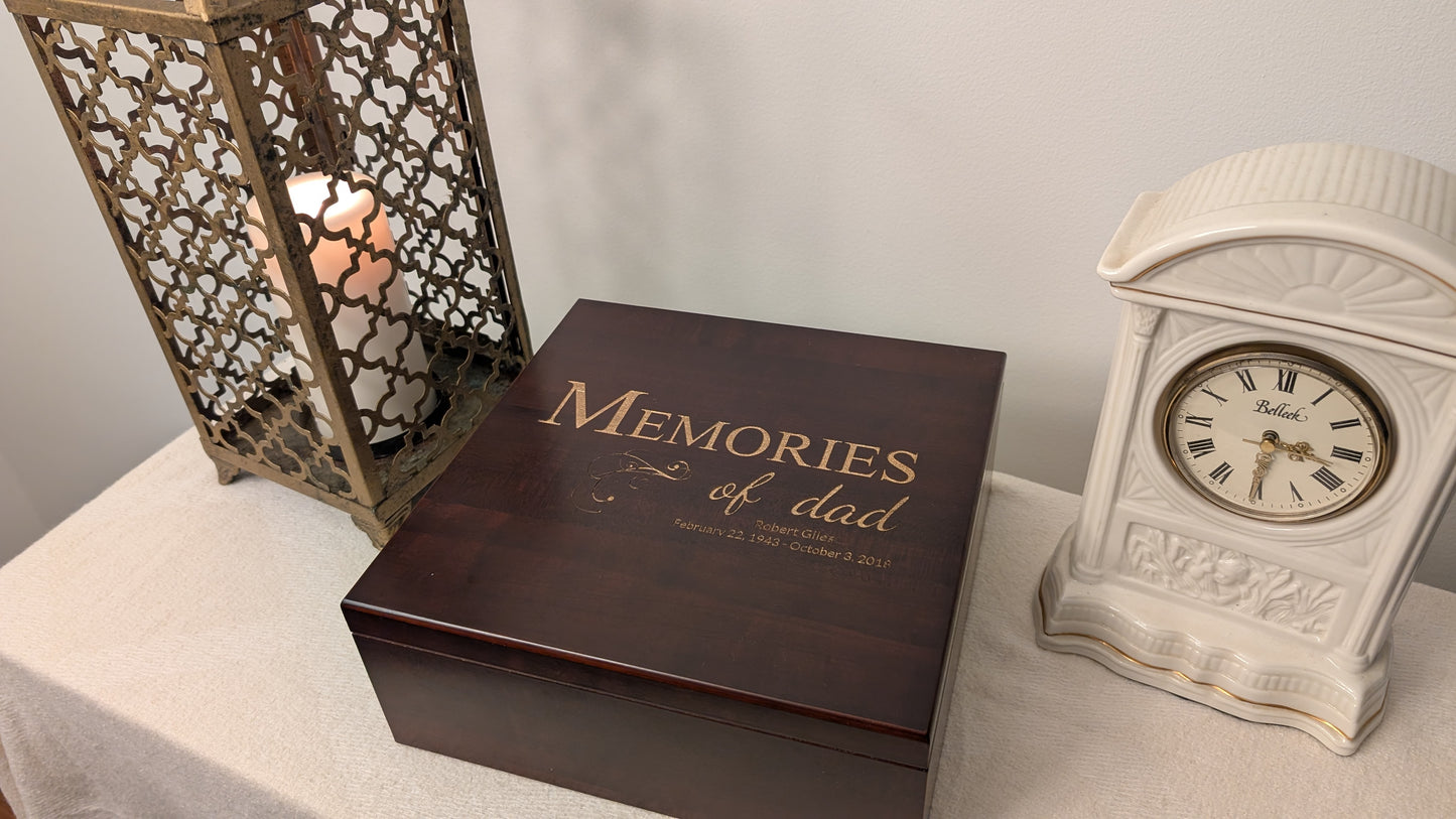 Memorial Keepsake Box That Keeps Memories At A Touch