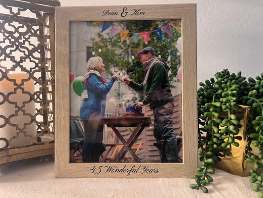 Anniversary Wood Picture Frame