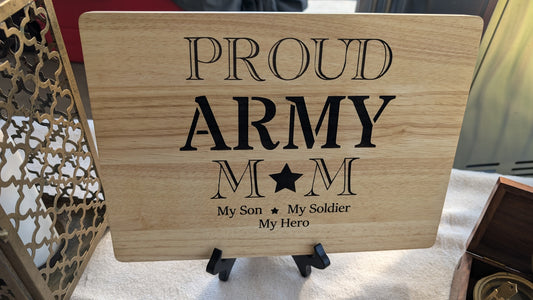 Military Cutting Board That Keeps Memories At A Touch