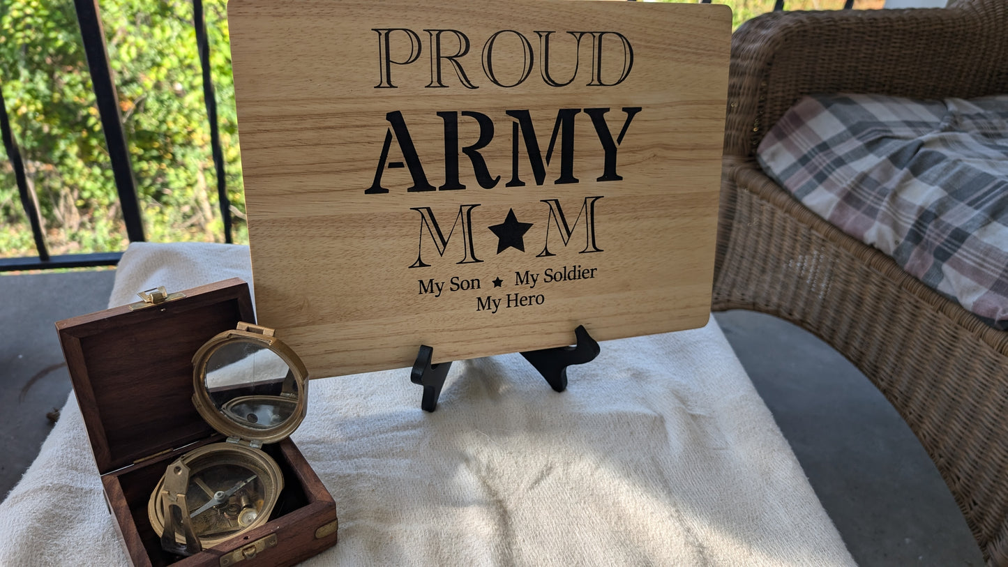 Military Cutting Board That Keeps Memories At A Touch