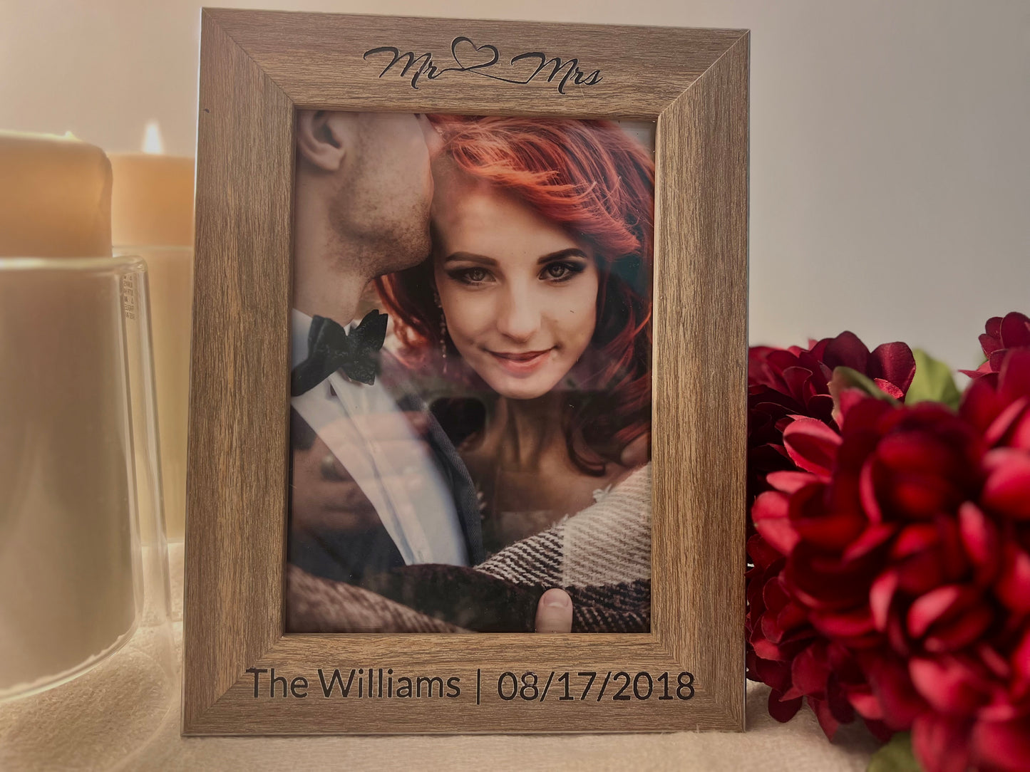 Engagement Wood Picture Frame