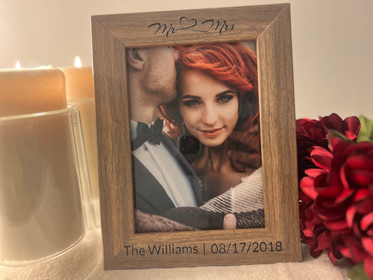 Engagement Wood Picture Frame