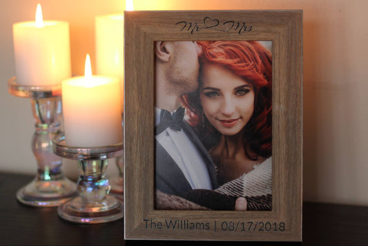 Engagement Wood Picture Frame