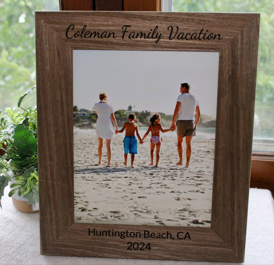 Vacation Wood Picture Frame