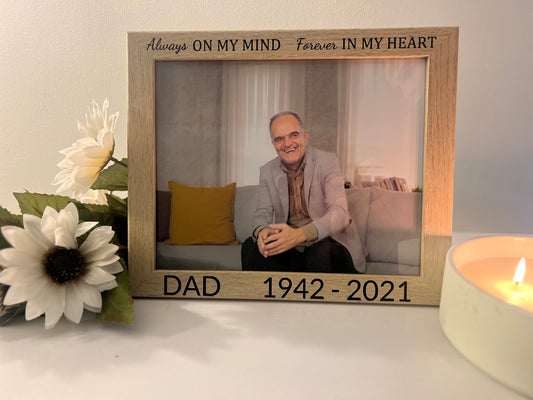Memorial Wood Picture Frame