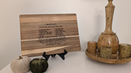 Recipe Cutting Board That Keeps Memories At A Touch