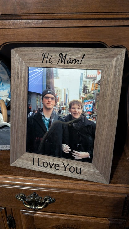 Personal Message Wood Picture Frame