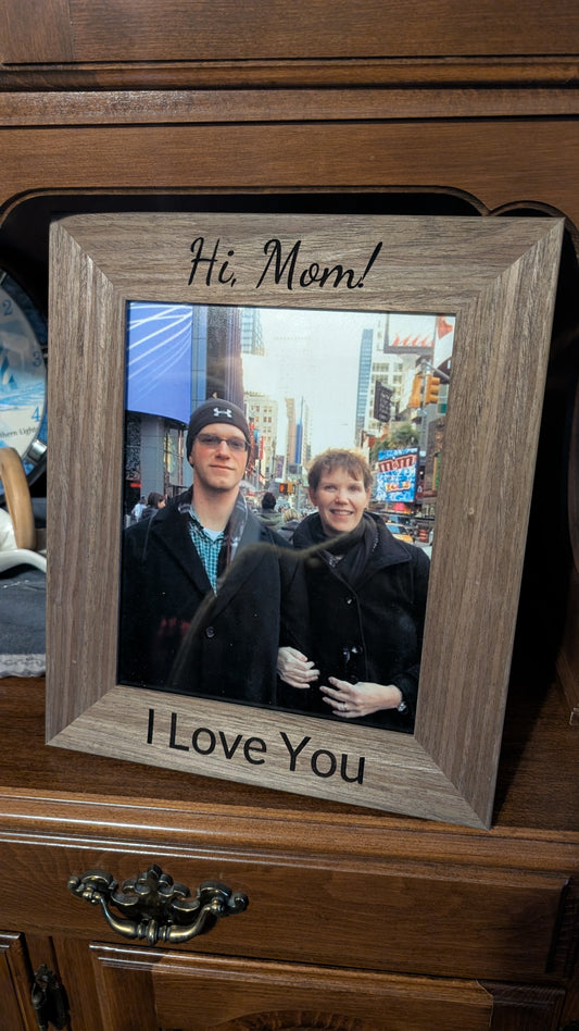 Personal Message Wood Picture Frame