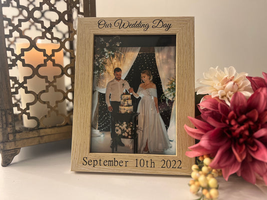 Wedding Wood Picture Frame
